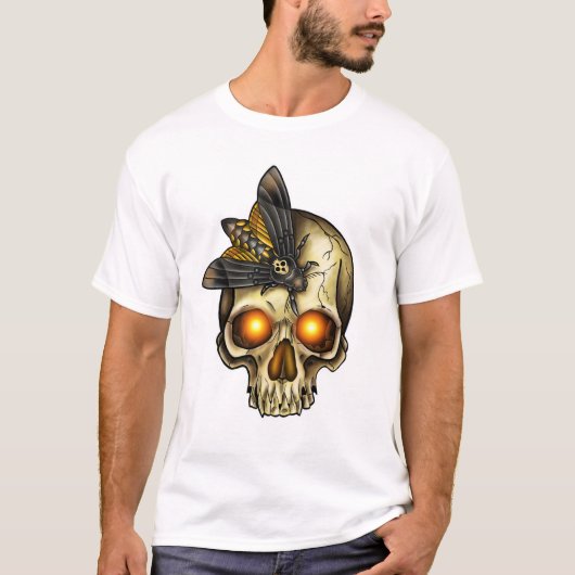 スカル蝶 Tシャツ (正面)