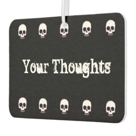 スカル行を追加文字空気清浄機 カーエアーフレッシュナー