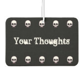 スカル行を追加文字空気清浄機 カーエアーフレッシュナー (正面)