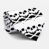 スカル装飾模様 ネクタイ (ロール)