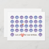 スカル誕生日 ポストカード (正面/裏面)