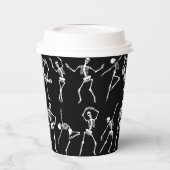 スカル踊りブラック 紙コップ (左)