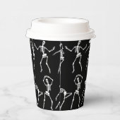 スカル踊りブラック 紙コップ (右)