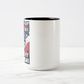 スカル軍退役軍人 ツートーンマグカップ (中央)