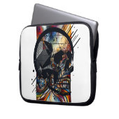 スカル違うスタイル39 ラップトップスリーブ (正面左)