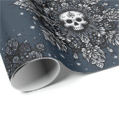 スカル雪片 ラッピングペーパー (ロールコーナー)