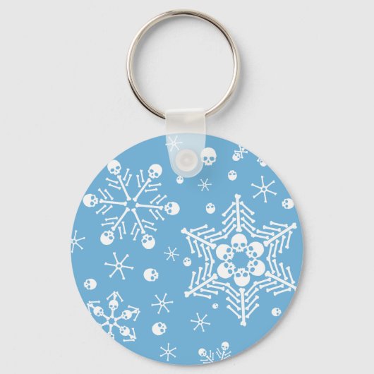 スカル雪 キーホルダー (正面)