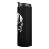 スカル頭部補正オフィサーフラグ熱タンブル タンブラー (回転右)