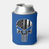 スカル頭部補正担当役員フラグクーラーボックス 缶クーラー (缶正面)