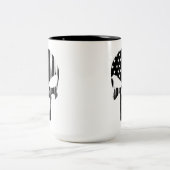 スカル頭部補正担当役員フラグ2トーンコーヒー ツートーンマグカップ (中央)