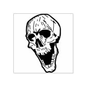 スカル顔3イラストレーションスタンプ ラバースタンプ (インプリント)