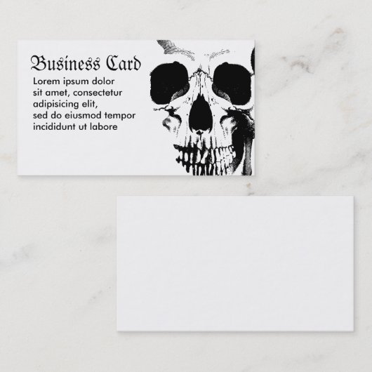 スカル顔 名刺 (正面/裏面)