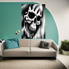 スカル顔 | AIアートポスター ポスター