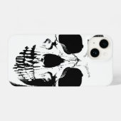 スカル顔 iPhoneケース (裏面横)