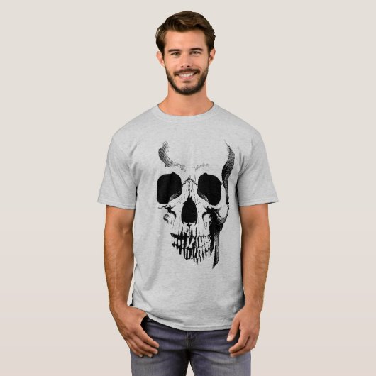 スカル顔 Tシャツ (正面フル)