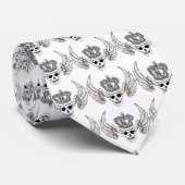 スカル飛んでいる翼 ネクタイ (ロール)