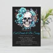 スカル食べアダルトドリンク&ビーホラーハローウィンパーティ 招待状 (スタンド正面)