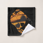 スカル鮮やかバタフライウイング撮影 バスタオルセット (ウォッシュタオル)