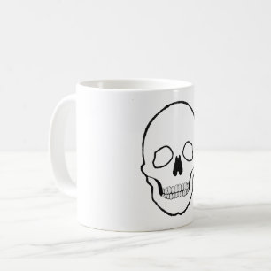 スカル黒 コーヒーマグカップ