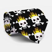 スカル1のタイ ネクタイ (ロール)