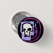 スカル12 缶バッジ (正面&裏面)