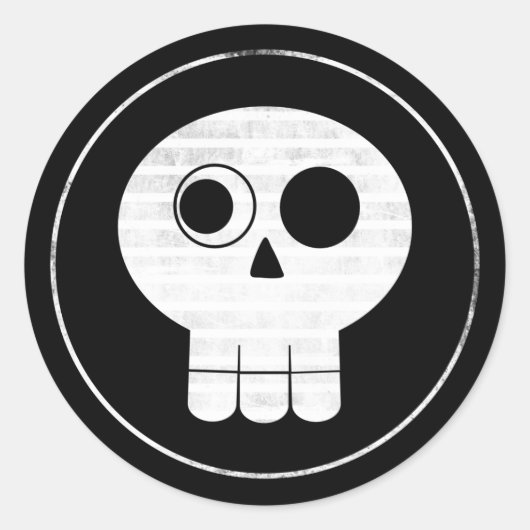 スカル2シール ラウンドシール (正面)