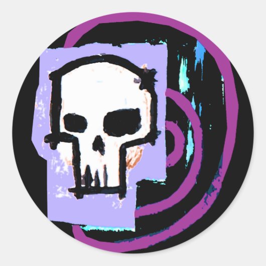 スカル2 ラウンドシール (正面)