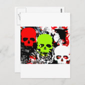 スカル3 ポストカード (正面/裏面)