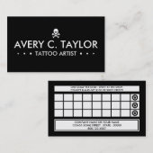 スカル3dotsのロイヤリティプログラム ロイヤリティカード (正面/裏面)