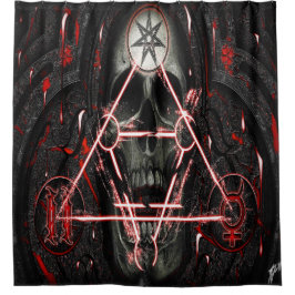 スカル888 シャワーカーテン