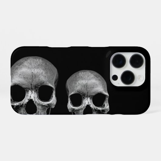 スカル- おもしろい iPhoneケース (裏面横)