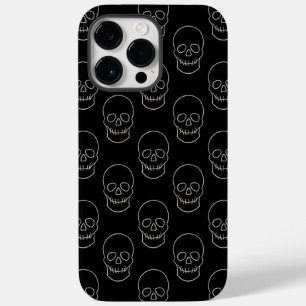 スカル-こうもりブラックとボーンホワイト Case-Mate iPhone 14 PRO MAXケース