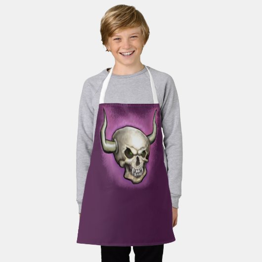 スカル エプロン (着用した状態)