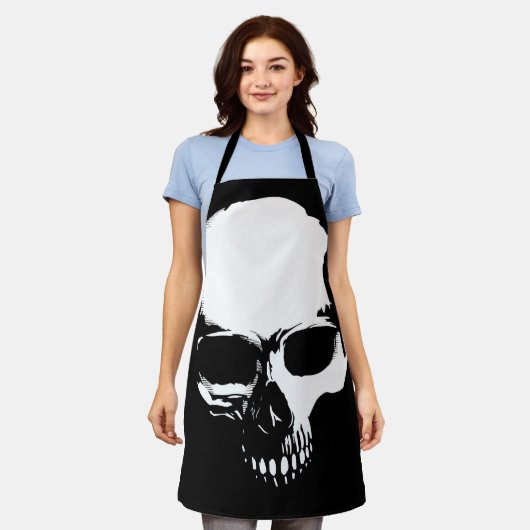 スカル エプロン (着用した状態)