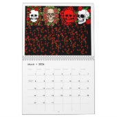 スカル カレンダー (3月 2026)