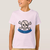 スカル – キッズベーシックTシャツ Tシャツ (正面)