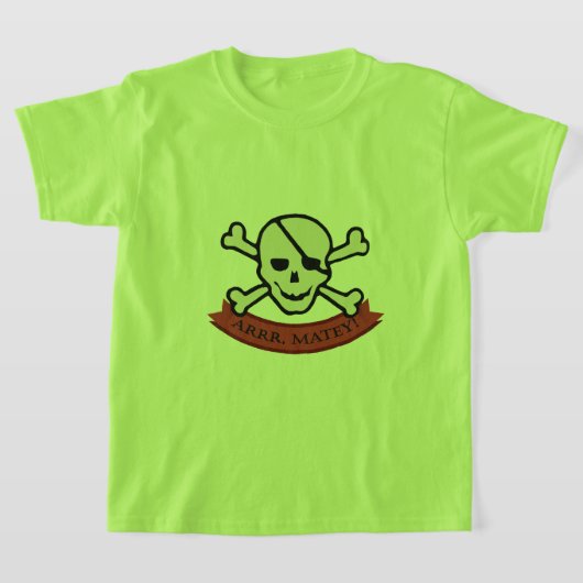 スカル – キッズベーシックTシャツ Tシャツ (レイダウン)