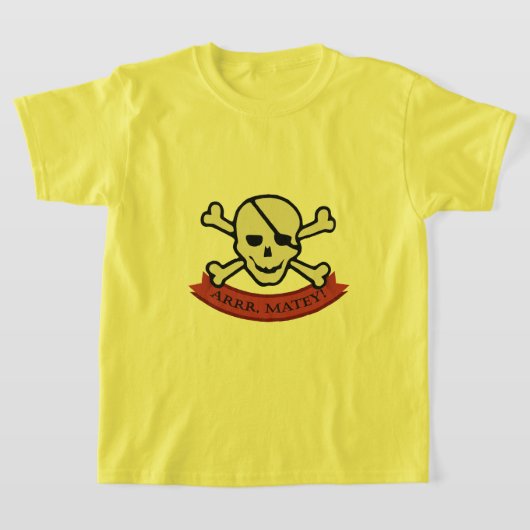 スカル – キッズベーシックTシャツ Tシャツ (レイダウン)