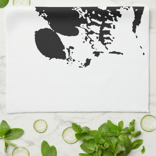 スカル キッチンタオル (折り畳み)