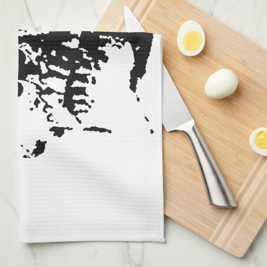 スカル キッチンタオル (四つ折り)