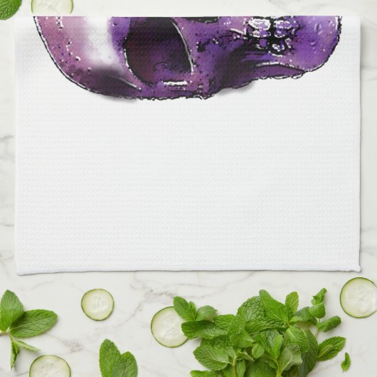 スカル キッチンタオル (折り畳み)