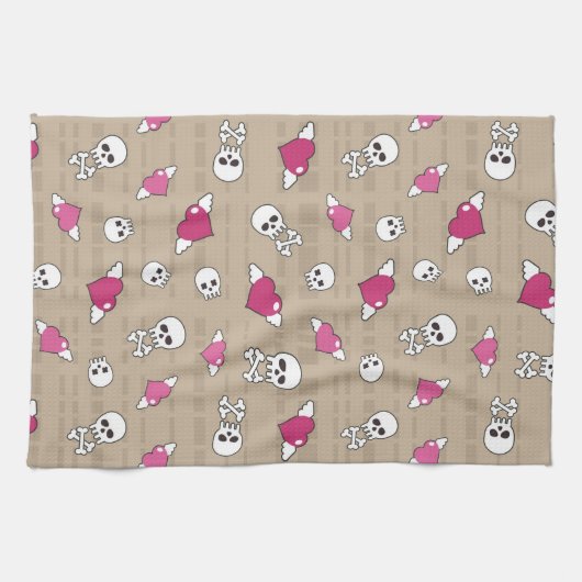 スカル キッチンタオル (横)