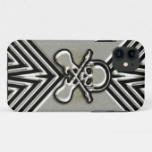 スカル、ギターおよびヘッドホーン Case-Mate iPhoneケース (裏面(横))