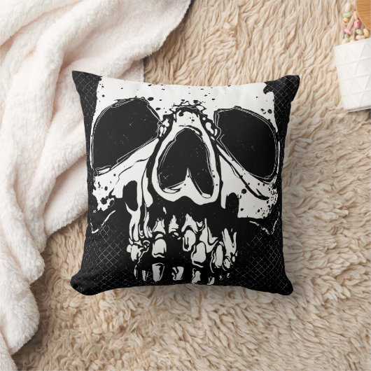 スカル クッション (ブランケット)