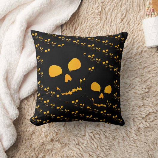 スカル クッション (ブランケット)