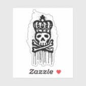 スカル&クラウン シール (シート)