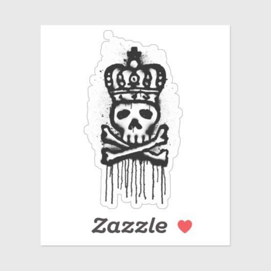 スカル&クラウン シール (シート)