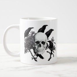 スカル&クロウズハロウィンジャンボマグ ジャンボコーヒーマグカップ