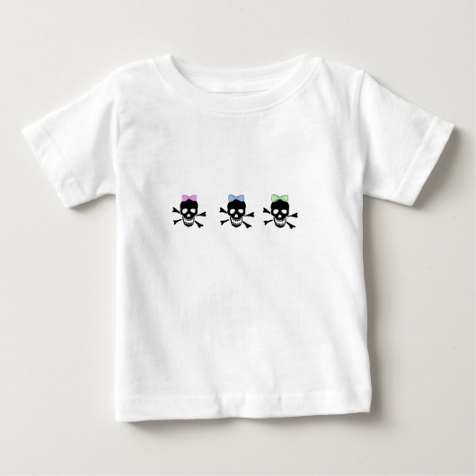スカル&クロスボウ ベビーTシャツ (正面)