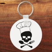 スカル&クロスボーンシェフ キーホルダー (正面)